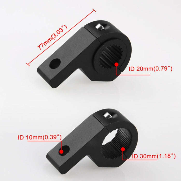 MB-EA076-1 Motorcycle Modification Accessories 20-30mm Universal Guardrail Spotlight Fixed Clip B...