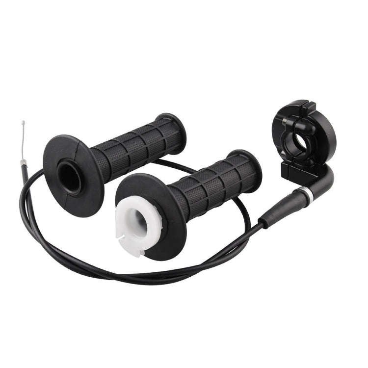 MB-MH028-BK Motorcycle Grips 22mm Handle Throttle Clamp Hand Grip with Throttle Cable  for 110-25...