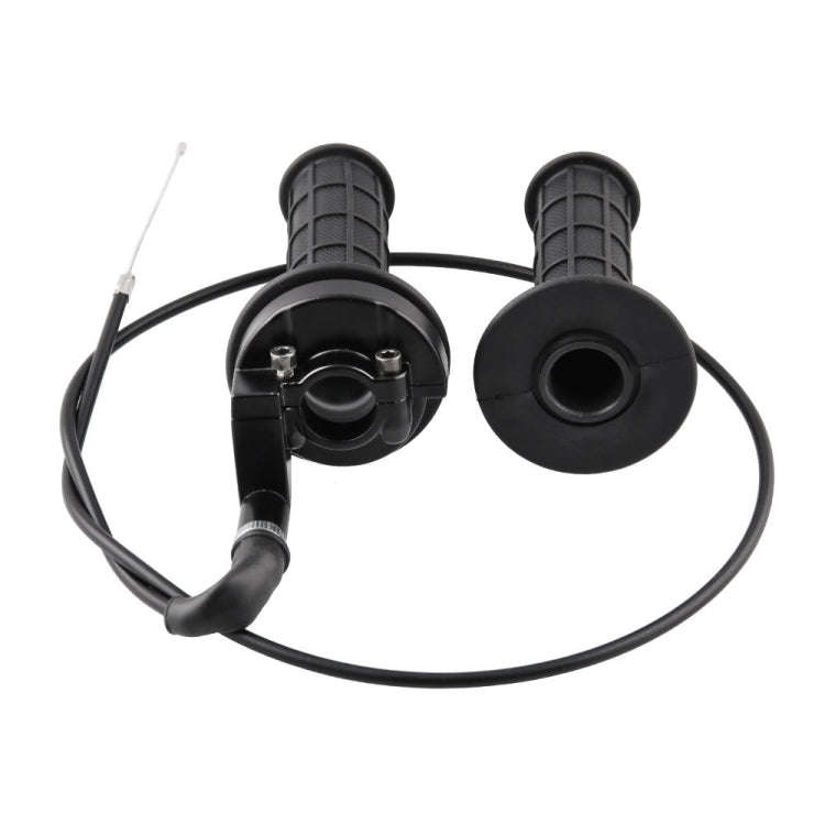 MB-MH028-BK Motorcycle Grips 22mm Handle Throttle Clamp Hand Grip with Throttle Cable  for 110-25...