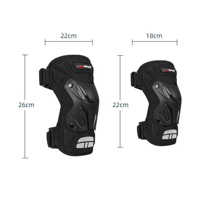 PRO-BIKER 2 in 1 Outdoor Sports Knee Pad Hiking Ski Motorcycle Bicycle Riding Protective Gear wit...