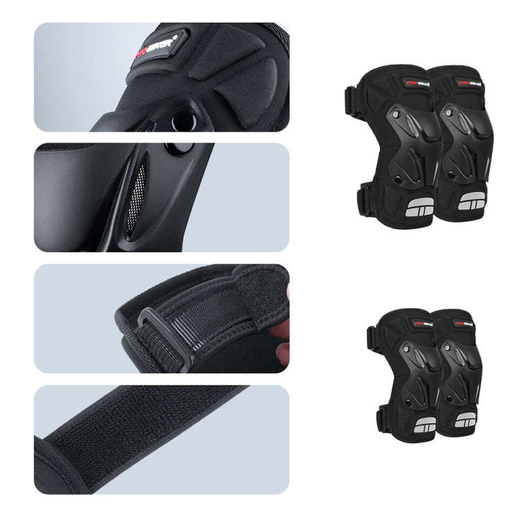 PRO-BIKER 2 in 1 Outdoor Sports Knee Pad Hiking Ski Motorcycle Bicycle Riding Protective Gear wit...