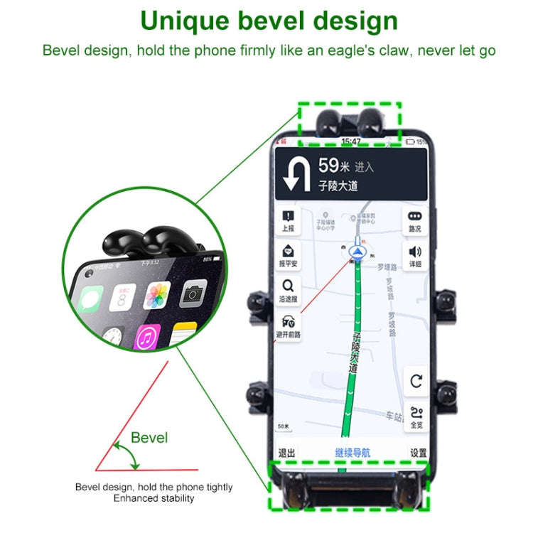 U-shaped Bolt Ball-Head Motorcycle Handlebar Multi-function Eight-jaw Aluminum Phone Navigation H...