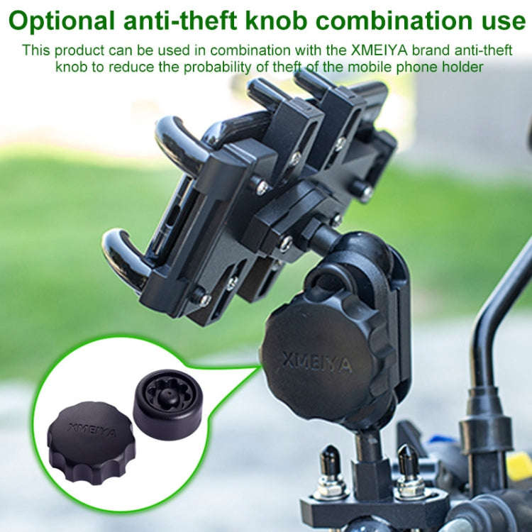 U-shaped Bolt Ball-Head Motorcycle Handlebar Multi-function Eight-jaw Aluminum Phone Navigation H...