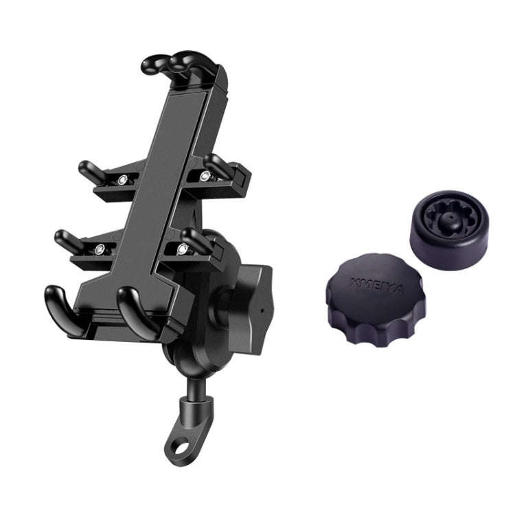 Tilt Rearview Mirror Screw Hole Ball-Head Motorcycle Multi-function Eight-jaw Aluminum Phone Navi...