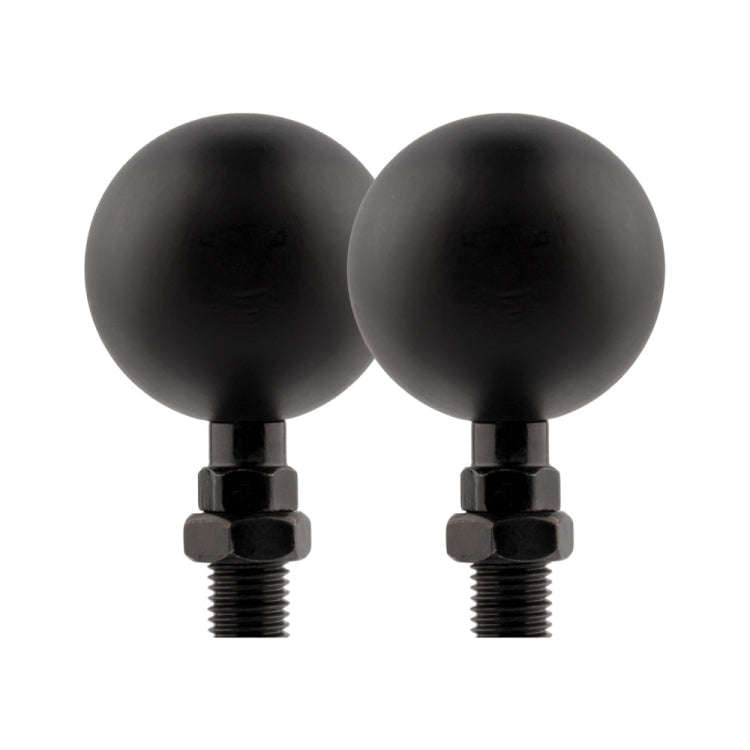 1 Pair KC801 12V Modified Universal Motorcycle LED Turn Signal (Black)