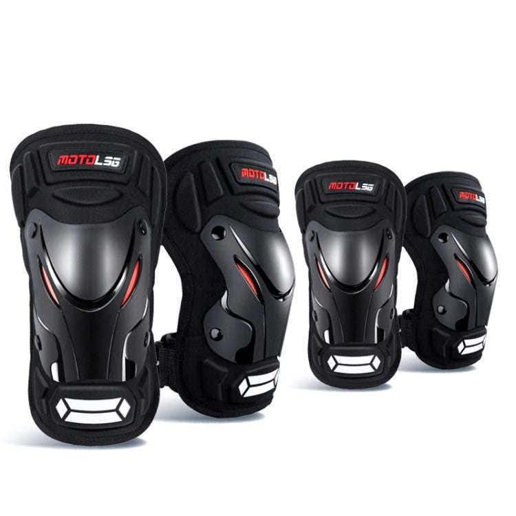 Motolsg 4 in 1 Knee Pads Elbow Pads Outdoor Sports Hiking Ski Motorcycle Bicycle Riding Protectiv...