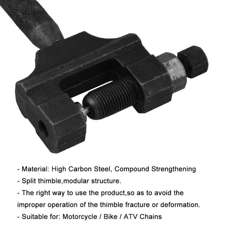 MB-CK014-BK Motorcycle / ATV Universal Chain Breaker Disassembler Repair Tool, Scope of Applicati...
