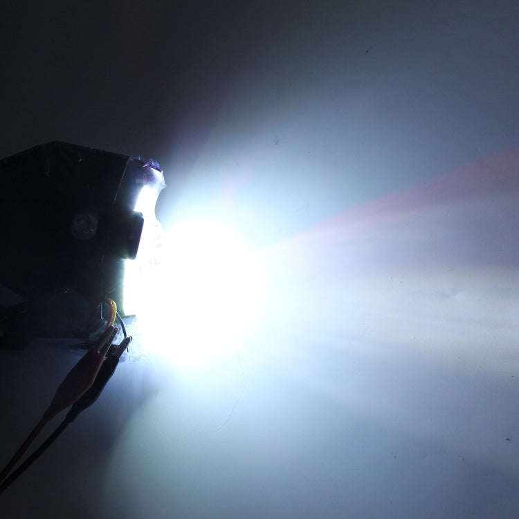 U7 10W 1000LM LED Waterproof IP67 Headlamp Light with Angel Eyes Light for Motorcycle / SUV, DC 12V