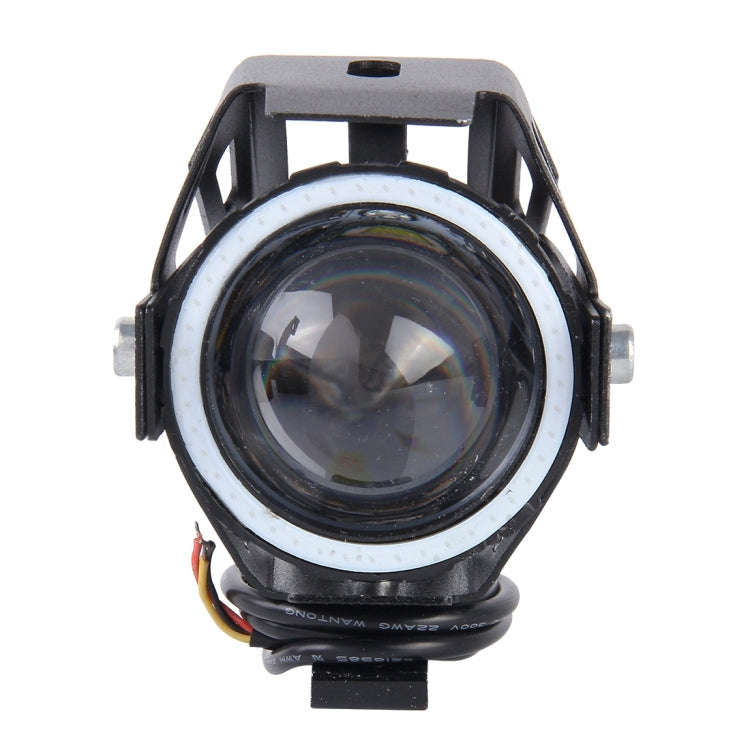 U7 10W 1000LM LED Life Waterproof Headlamp Light with Angel Eyes Light for Motorcycle / SUV, DC 1...