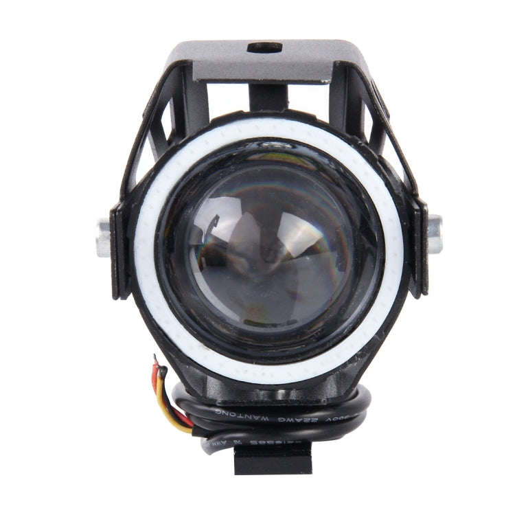 U7 10W 1000LM LED Life Waterproof Headlamp Light with Angel Eyes Light for Motorcycle / SUV, DC 1...