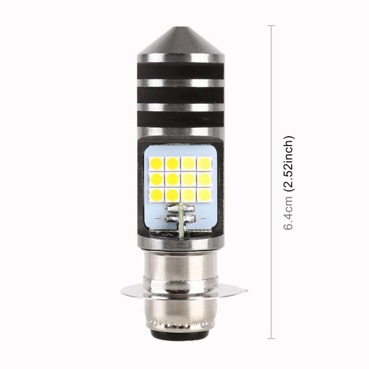 PX15D DC12V / 7.4W Motorcycle LED Headlight with 24LEDs SMD-3030 Lamp Beads (Yellow + White)