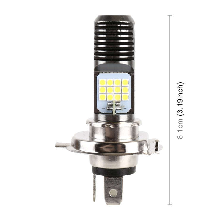 H4 DC12V / 7.4W Motorcycle LED Headlight with 24LEDs SMD-3030 Lamp Beads (White Light)