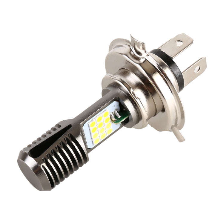 H4 DC12V / 7.4W Motorcycle LED Headlight with 24LEDs SMD-3030 Lamp Beads (Yellow + White)