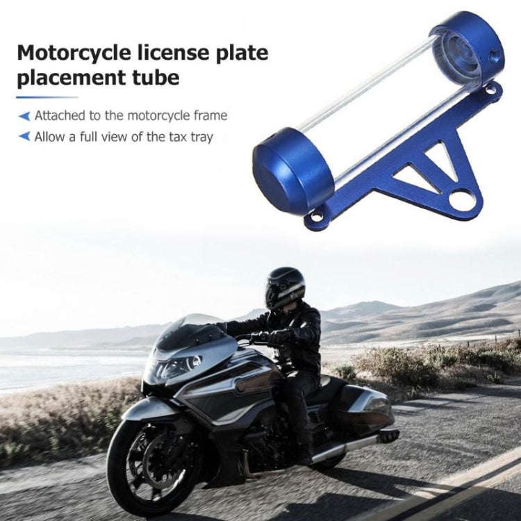 MP1001 Motorcycle Paper Car License Plate Placement Tube Waterproof Motorcycle Tax Tube Cylindric...