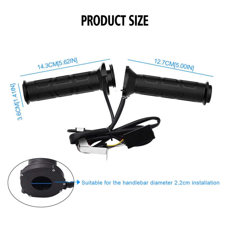WUPP CS-095D1 Motorcycle Modified Adjustable Temperature Silicone Universal Electric Heating Hand...