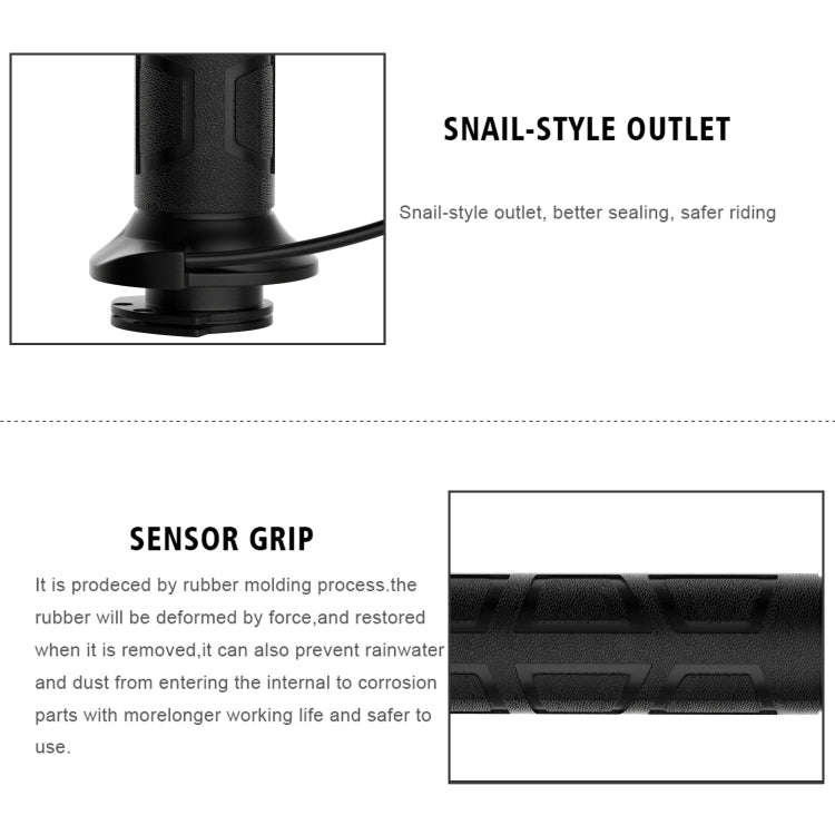 WUPP CS-095D1 Motorcycle Modified Adjustable Temperature Silicone Universal Electric Heating Hand...