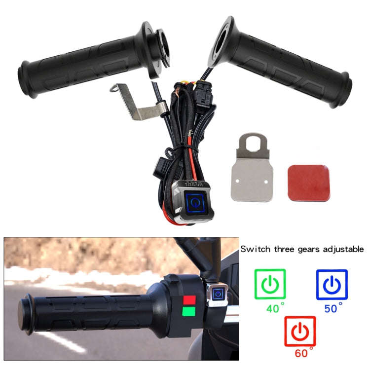 WUPP ZH-983C1 Motorcycle Modified Intelligent Electric Heating Hand Cover Heated Grip Handlebar w...