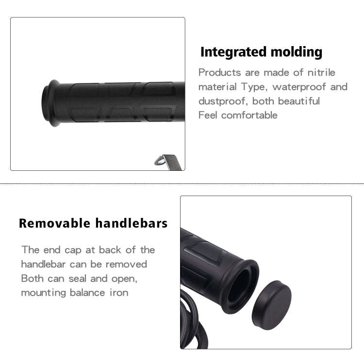 WUPP ZH-983C1 Motorcycle Modified Intelligent Electric Heating Hand Cover Heated Grip Handlebar w...