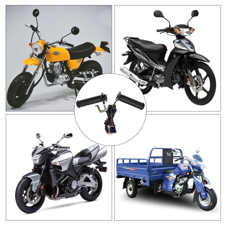WUPP ZH-983C1 Motorcycle Modified Intelligent Electric Heating Hand Cover Heated Grip Handlebar w...