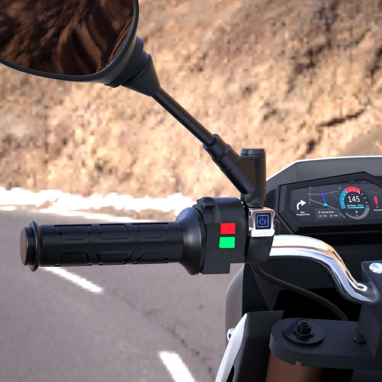WUPP ZH-983C1 Motorcycle Modified Intelligent Electric Heating Hand Cover Heated Grip Handlebar w...