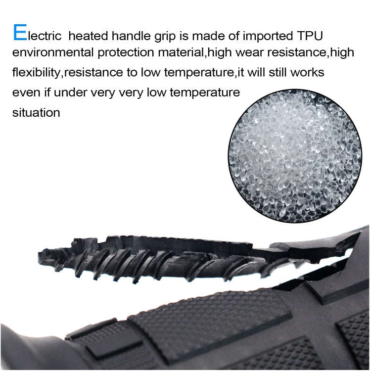 CS-503A1 Motorcycle Modified Electric Heating Hand Cover Heated Grip Handlebar with Digital Voltm...