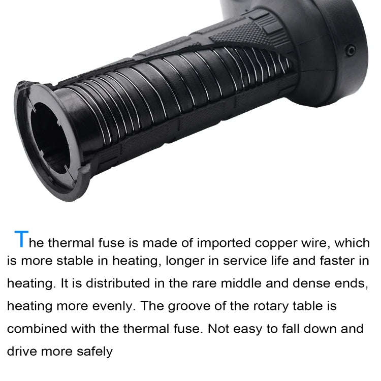 CS-503A1 Motorcycle Modified Electric Heating Hand Cover Heated Grip Handlebar with Digital Voltm...