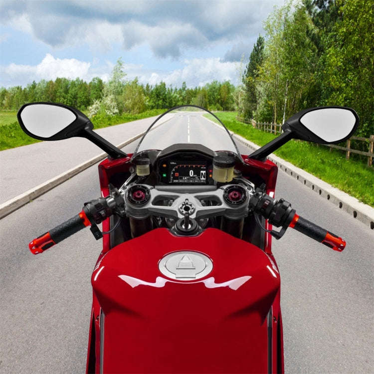 CS-764A1 12V Motorcycle Scooter Aluminum Alloy Electric Hand Grip Cover Heated Grip Handlebar (Red)