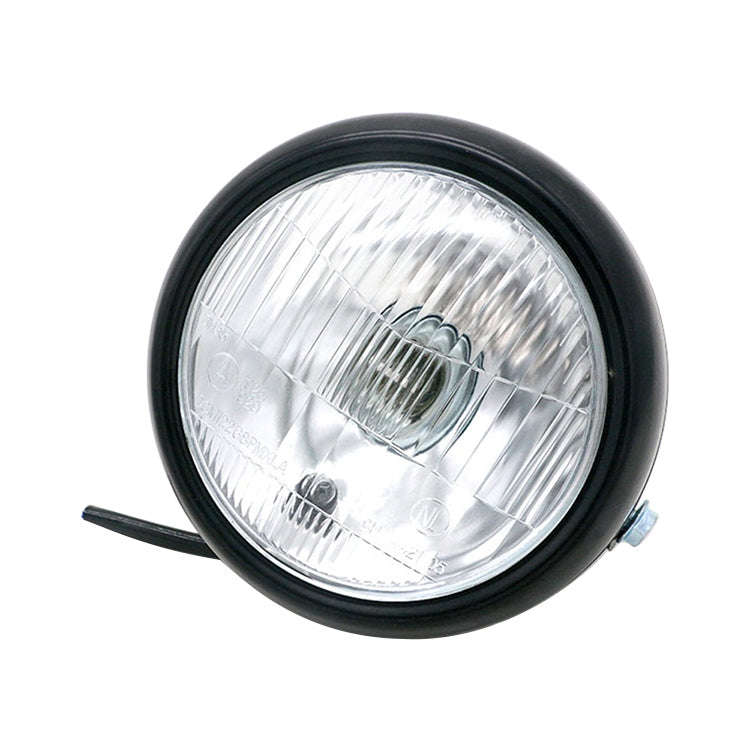 5.75 inch Motorcycle Black Shell Retro Lamp LED Headlight Modification Accessories for CG125 / GN...