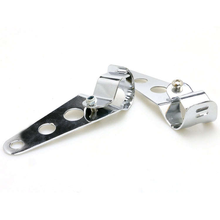 Motorcycle Headlight Holder Modification Accessories, Size:L (Silver)