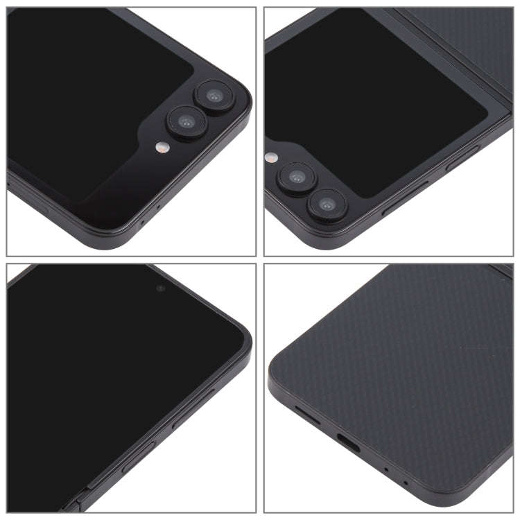 For Samsung Galaxy Z Flip6 Black Screen Non-Working Fake Dummy Display Model (Black)