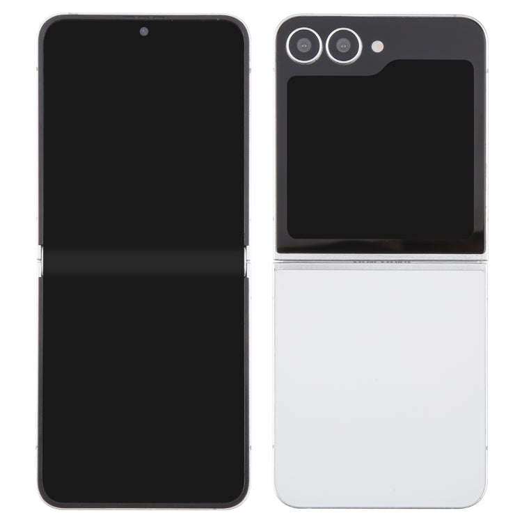 For Samsung Galaxy Z Flip6 Black Screen Non-Working Fake Dummy Display Model (White)