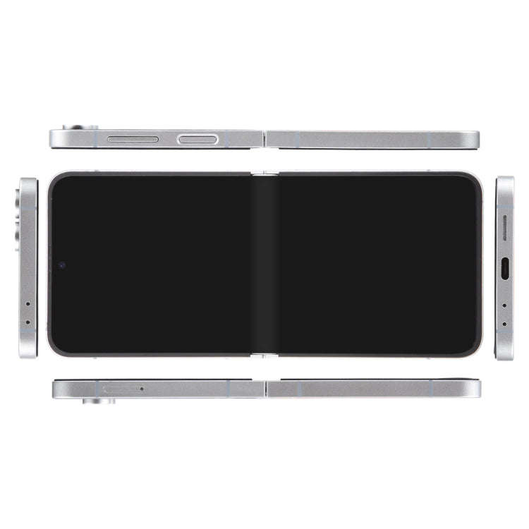 For Samsung Galaxy Z Flip6 Black Screen Non-Working Fake Dummy Display Model (White)