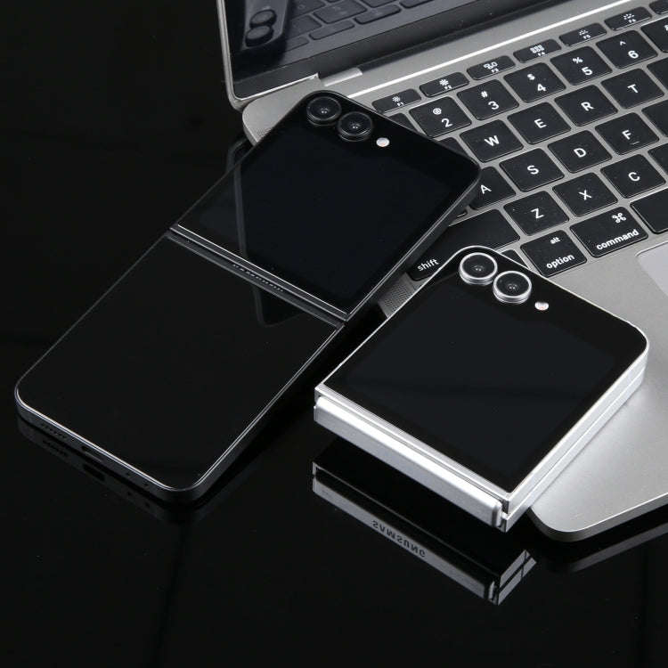 For Samsung Galaxy Z Flip6 Black Screen Non-Working Fake Dummy Display Model (White)