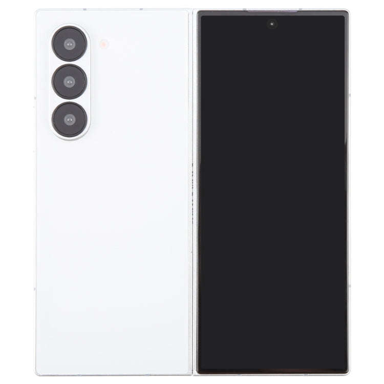 For Samsung Galaxy Z Fold6 Black Screen Non-Working Fake Dummy Display Model (White)