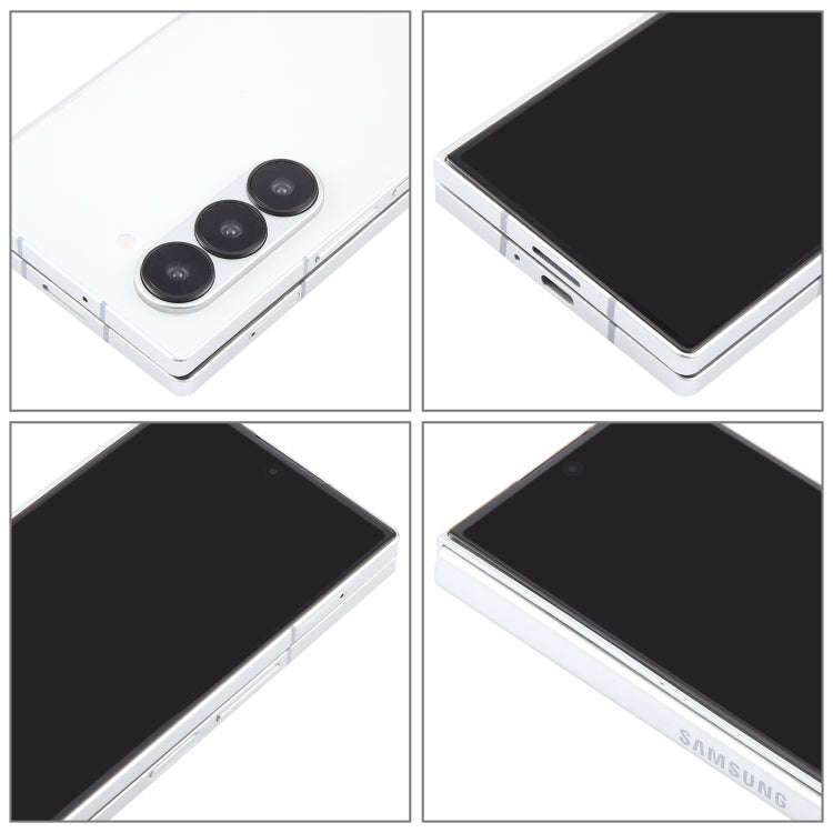 For Samsung Galaxy Z Fold6 Black Screen Non-Working Fake Dummy Display Model (White)
