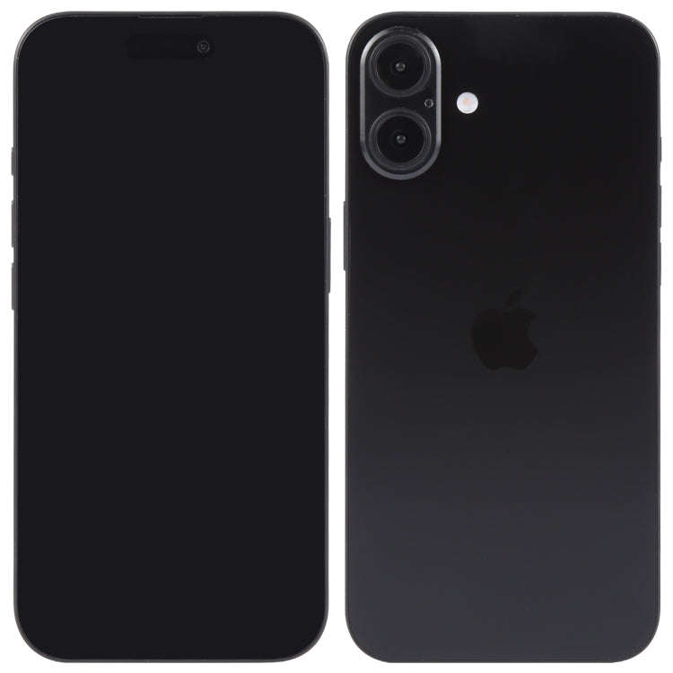For iPhone 16 Black Screen Non-Working Fake Dummy Display Model (Black)
