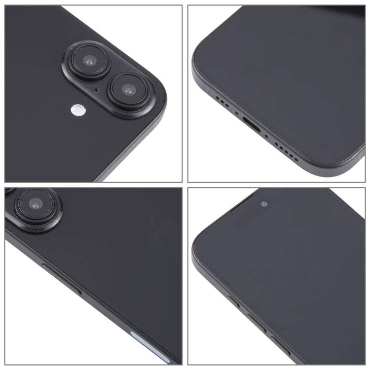 For iPhone 16 Black Screen Non-Working Fake Dummy Display Model (Black)