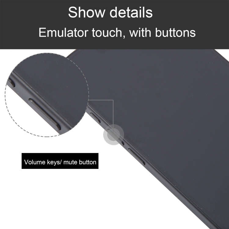 For iPhone 16 Black Screen Non-Working Fake Dummy Display Model (Black)
