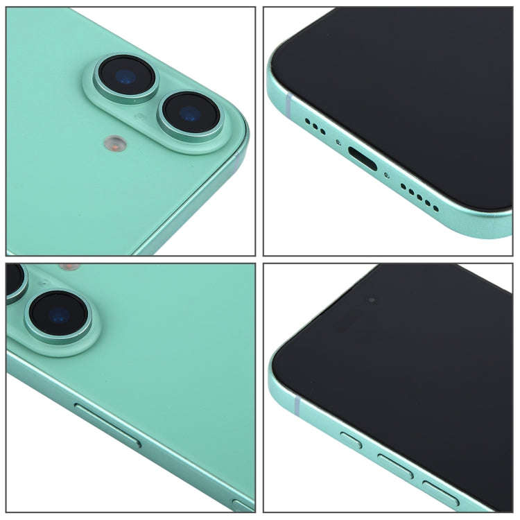 For iPhone 16 Plus Black Screen Non-Working Fake Dummy Display Model (Teal)
