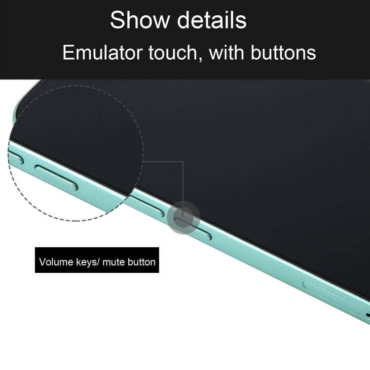 For iPhone 16 Plus Black Screen Non-Working Fake Dummy Display Model (Teal)