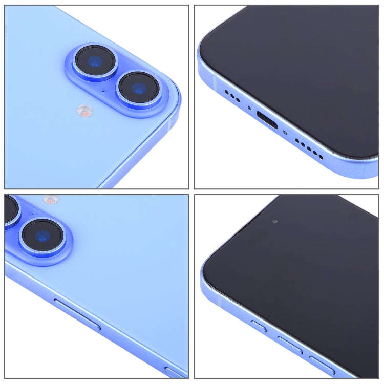 For iPhone 16 Plus Black Screen Non-Working Fake Dummy Display Model (Ultramarine)
