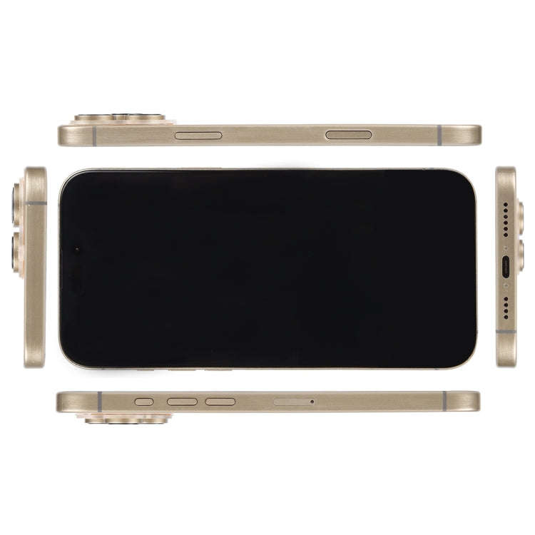 For iPhone 16 Pro Black Screen Non-Working Fake Dummy Display Model (Desert)
