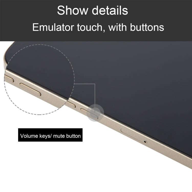 For iPhone 16 Pro Black Screen Non-Working Fake Dummy Display Model (Desert)