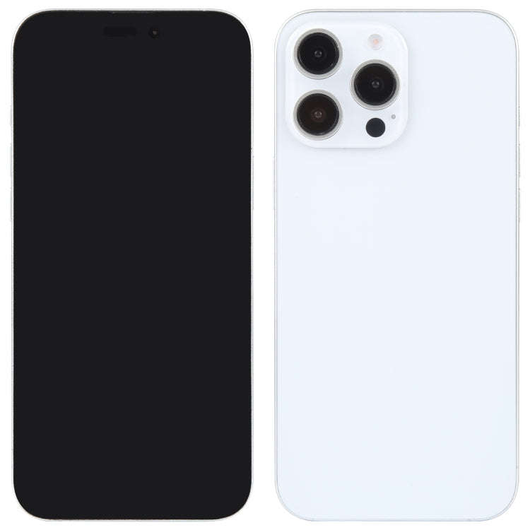 For iPhone 16 Pro Black Screen Non-Working Fake Dummy Display Model (White)