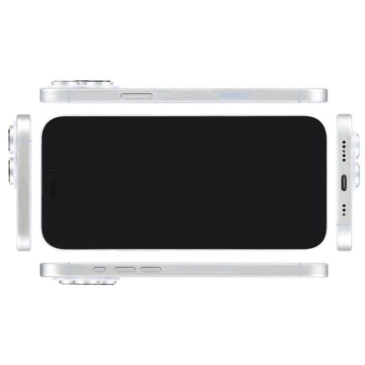 For iPhone 16 Pro Black Screen Non-Working Fake Dummy Display Model (White)