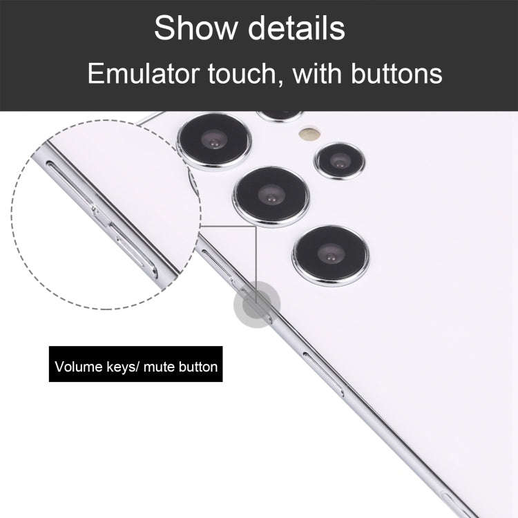 For Samsung Galaxy S22 Ultra 5G Black Screen Non-Working Fake Dummy Display Model(White)