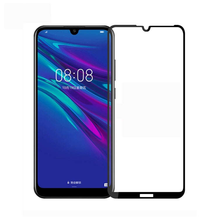 PINWUYO 9H 2.5D Full Screen Tempered Glass Film for Huawei Enjoy 9e (Black)