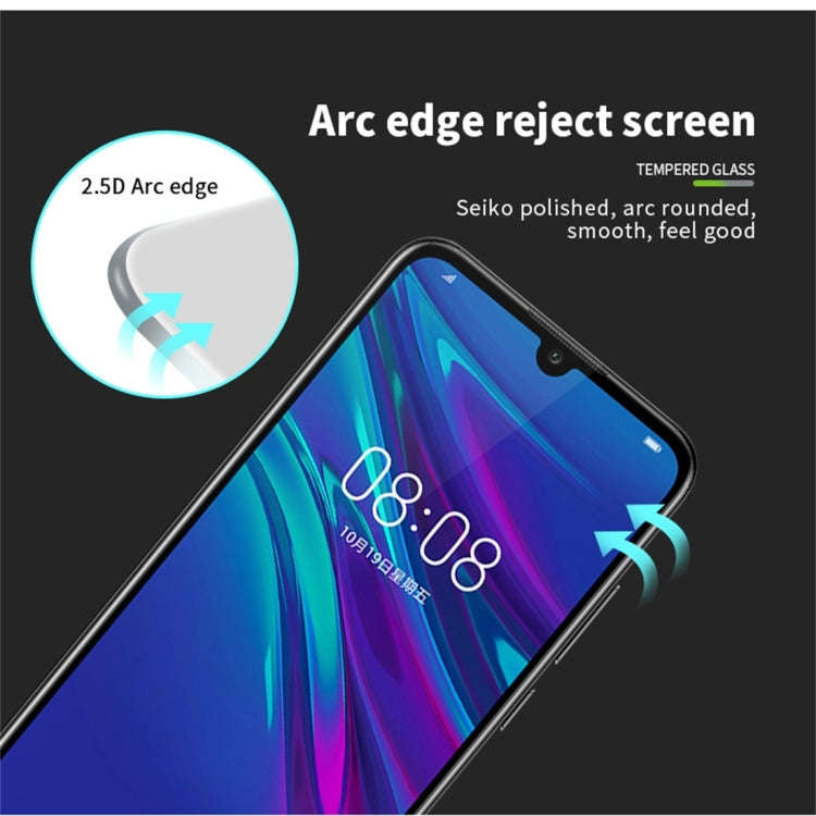 PINWUYO 9H 2.5D Full Screen Tempered Glass Film for Huawei Enjoy 9e (Black)