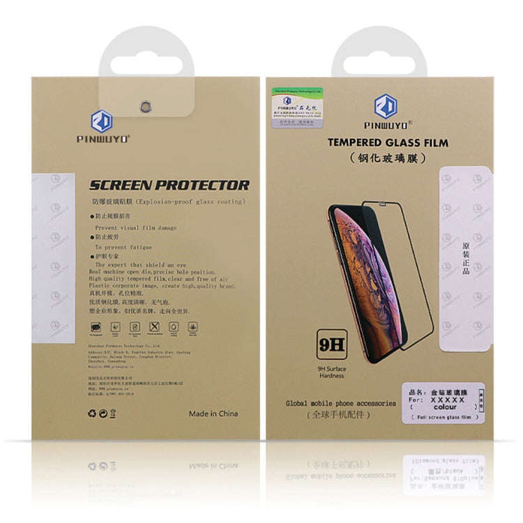 PINWUYO 9H 2.5D Full Screen Tempered Glass Film for Sony Xperia L3 (Black)