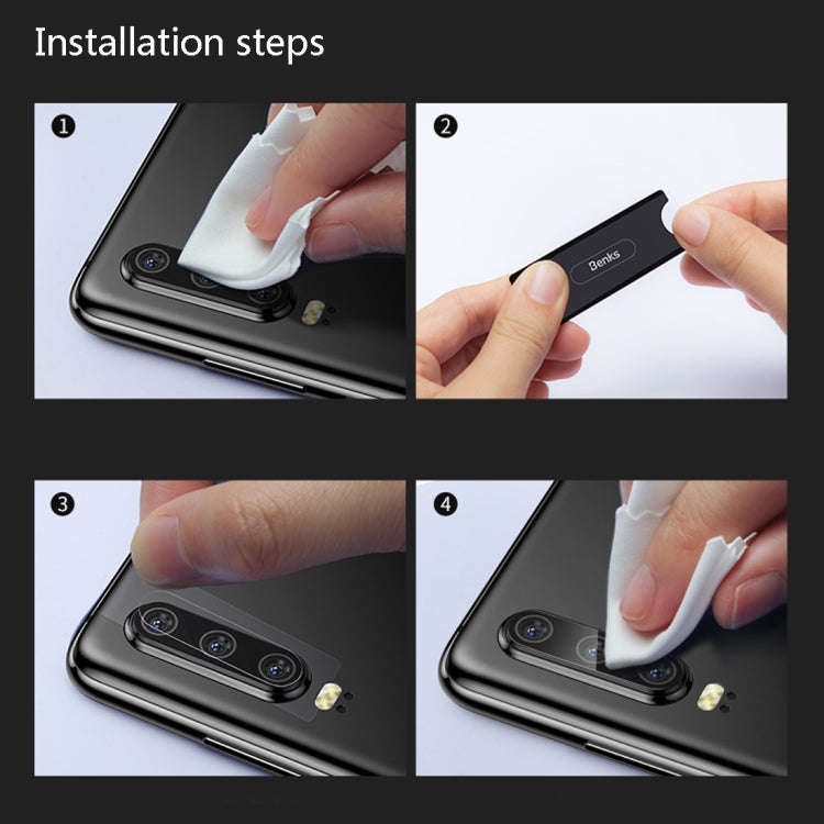 2PCS Benks KR Series 0.15mm Transparent Soft Rear Camera Lens Protective Film for Huawei P30